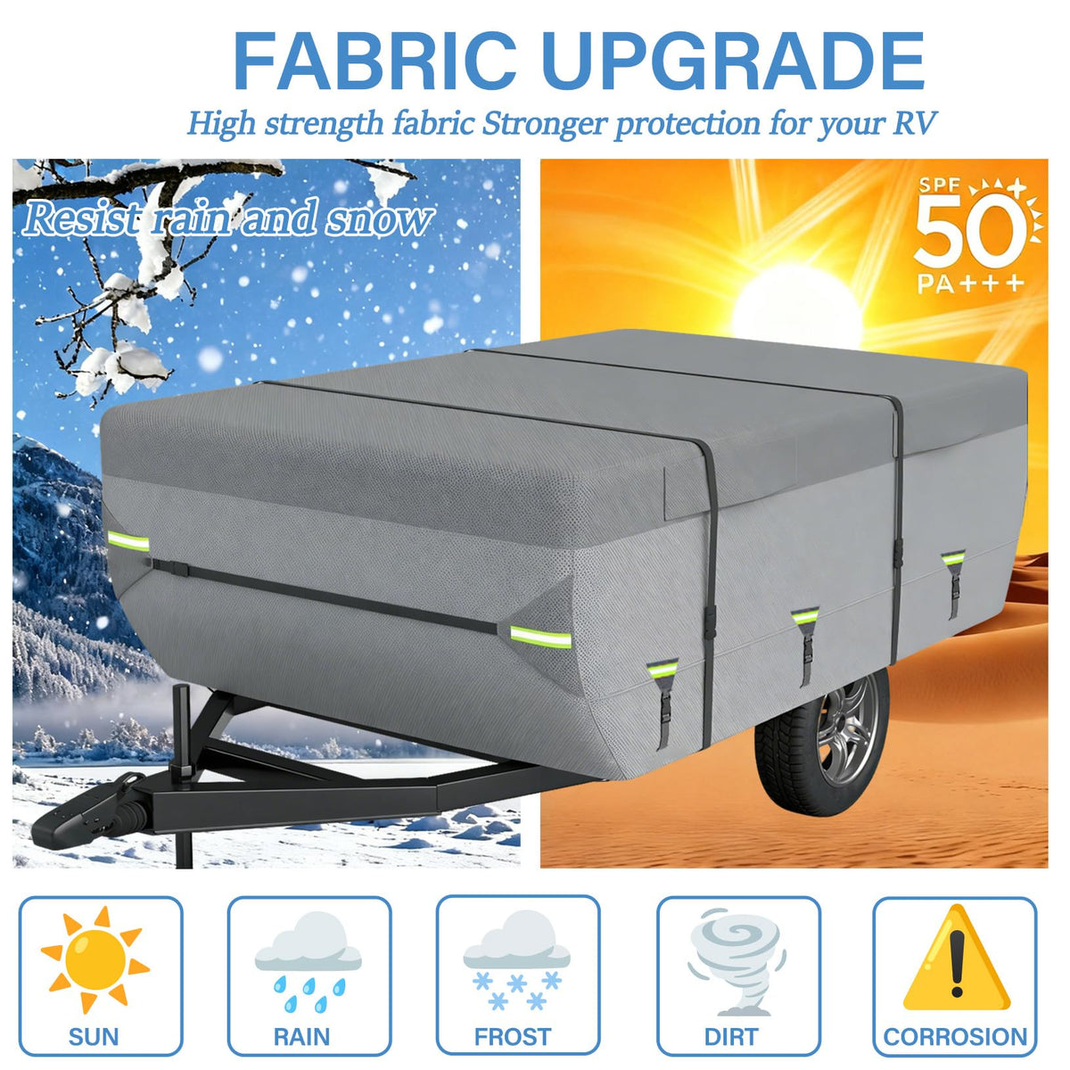 8 Layers Pop Up Folding Camper Cover V678605