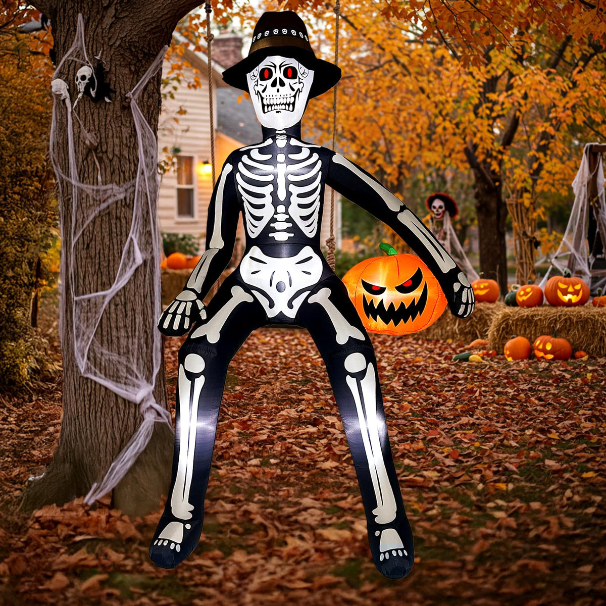Giant Sitting Skeleton Inflatable G3707