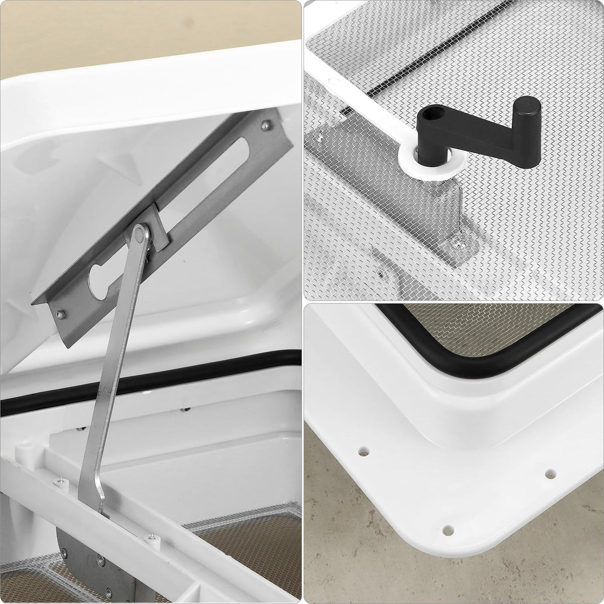 14 x 14 Manual RV Roof Vent Translucent Lid U89787