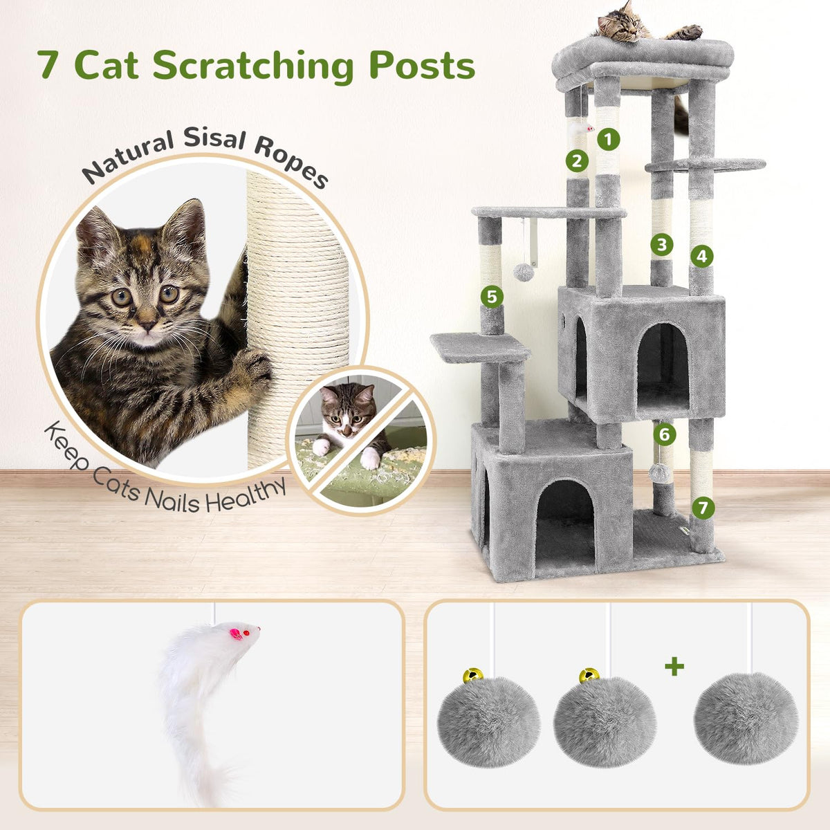 Light Grey Cat Tree S83958