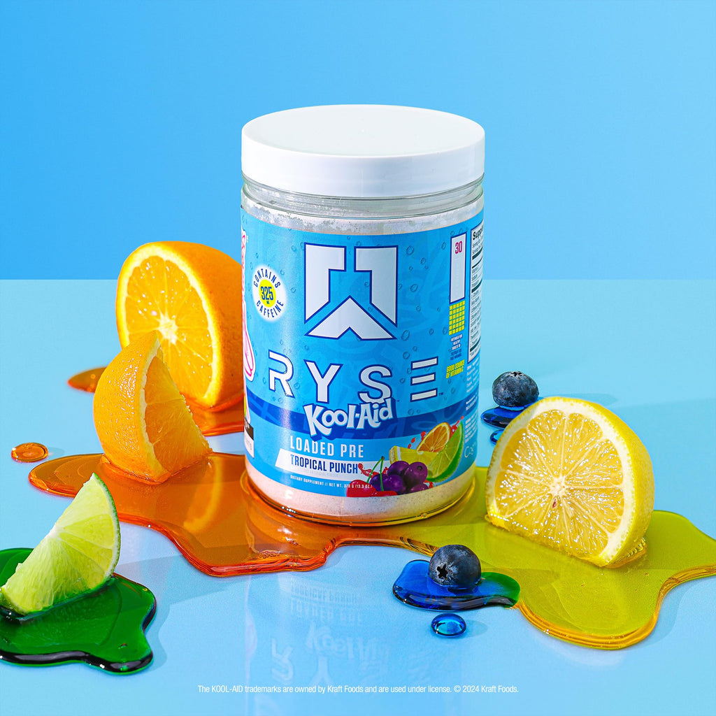 Pre Workout Powder Tropical Punch 300mg Caffeine 30 Servings S36029