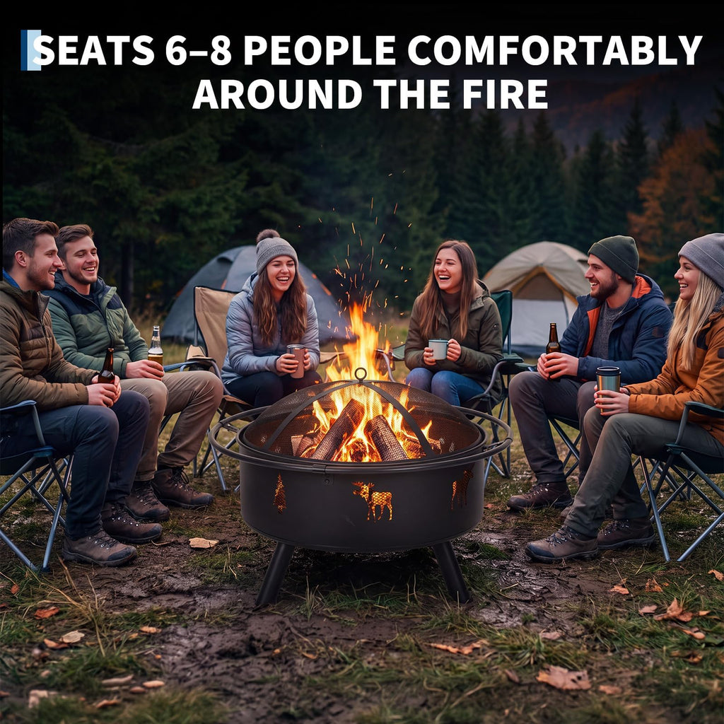 32" Round Wood Burning Fire Pit L322873