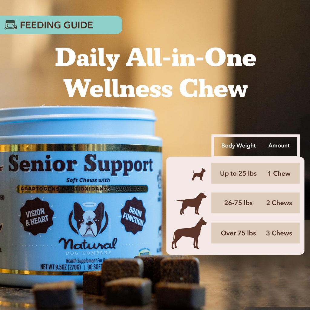 Senior Dog Supplements Vitamins Chew 90 cnt W123040
