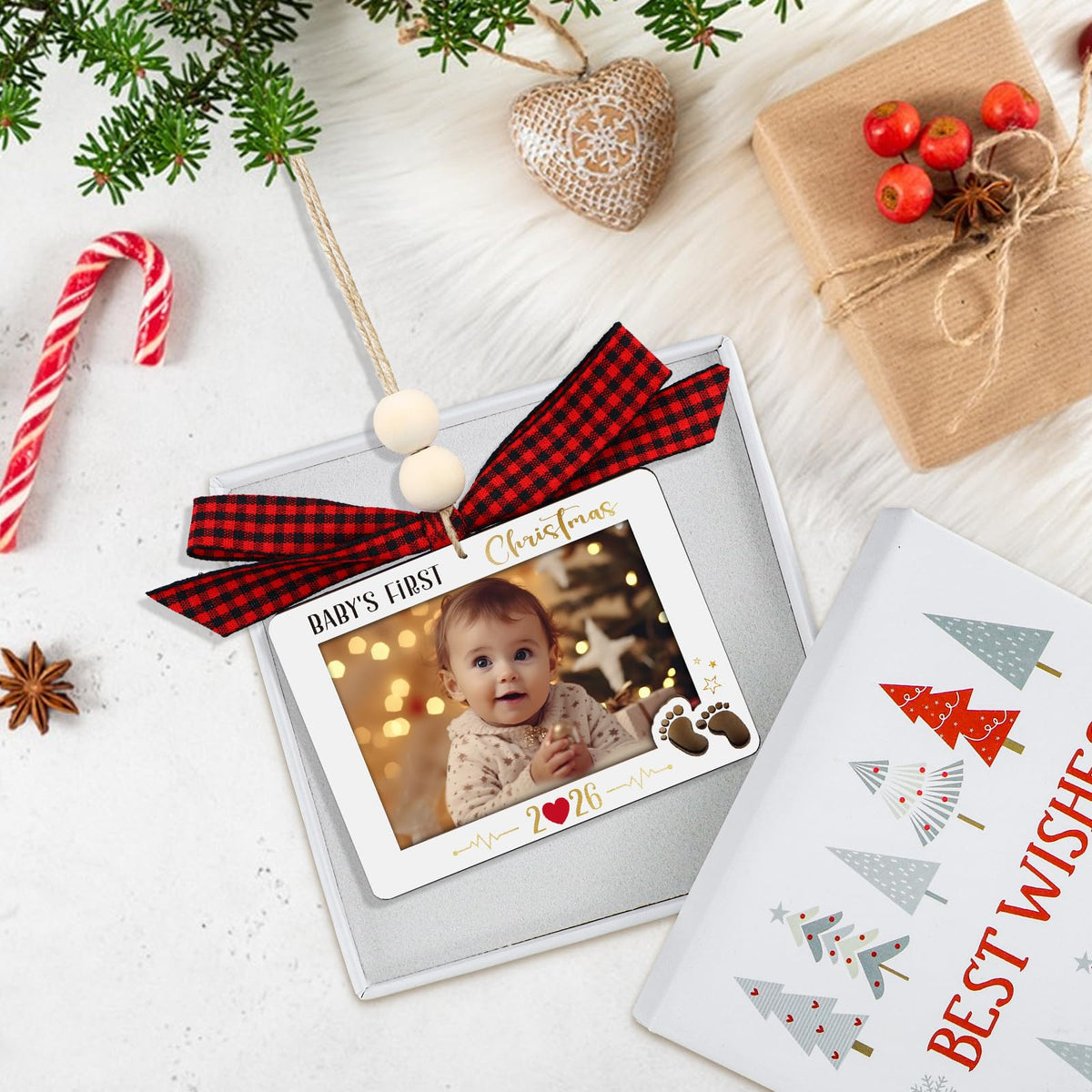 Baby's First Christmas Photo Frame Ornament F715