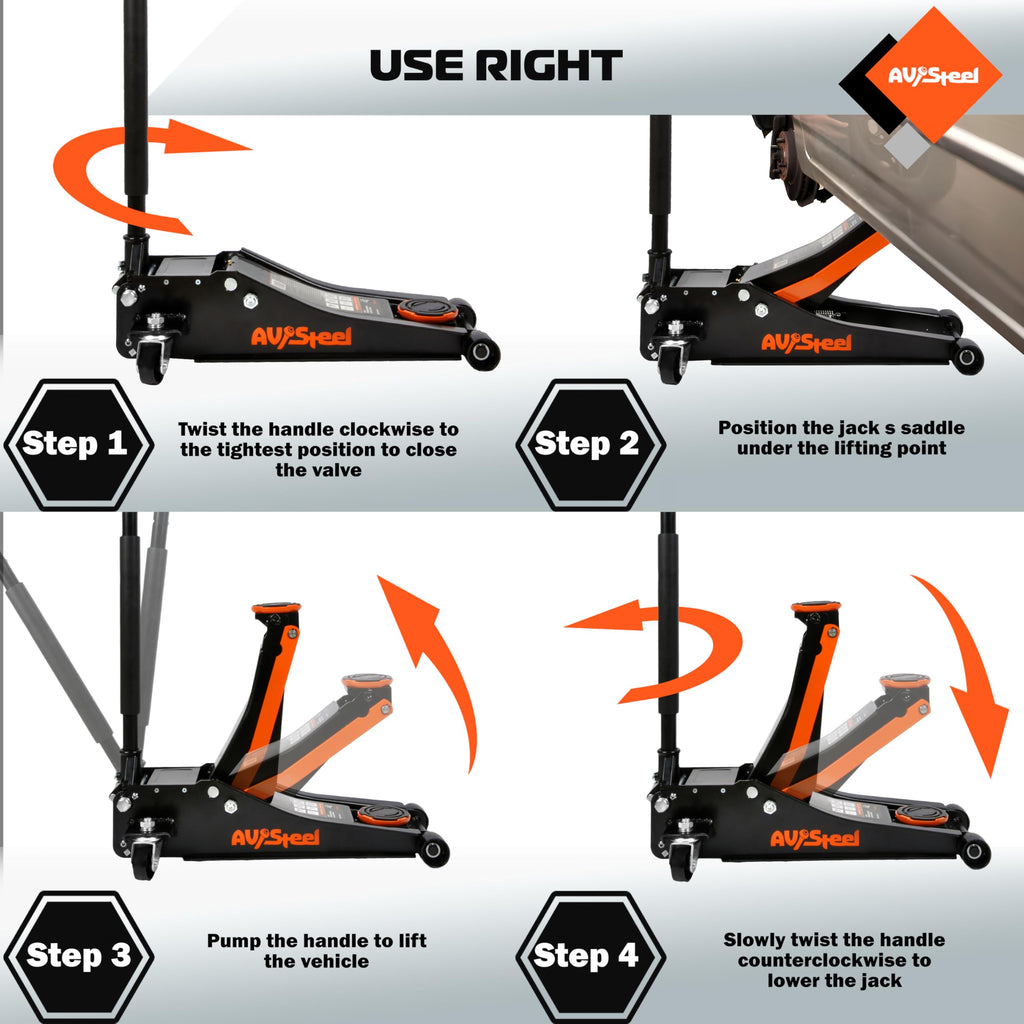 3 Ton Low Profile Hydraulic Floor Jack I554
