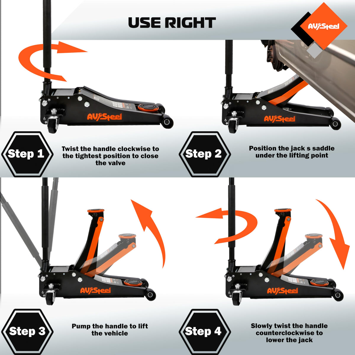 3 Ton Low Profile Hydraulic Floor Jack I554