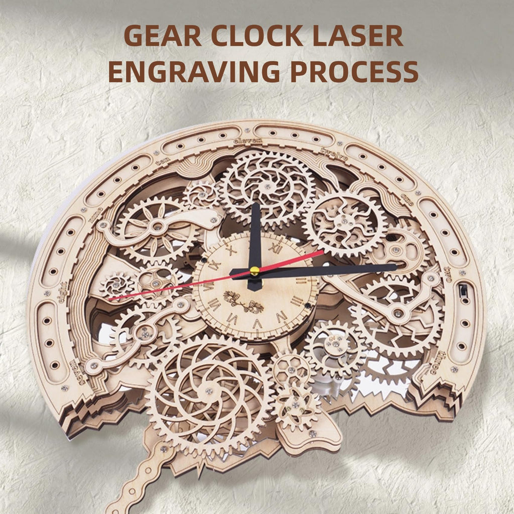 Wooden Puzzle Clock M210853
