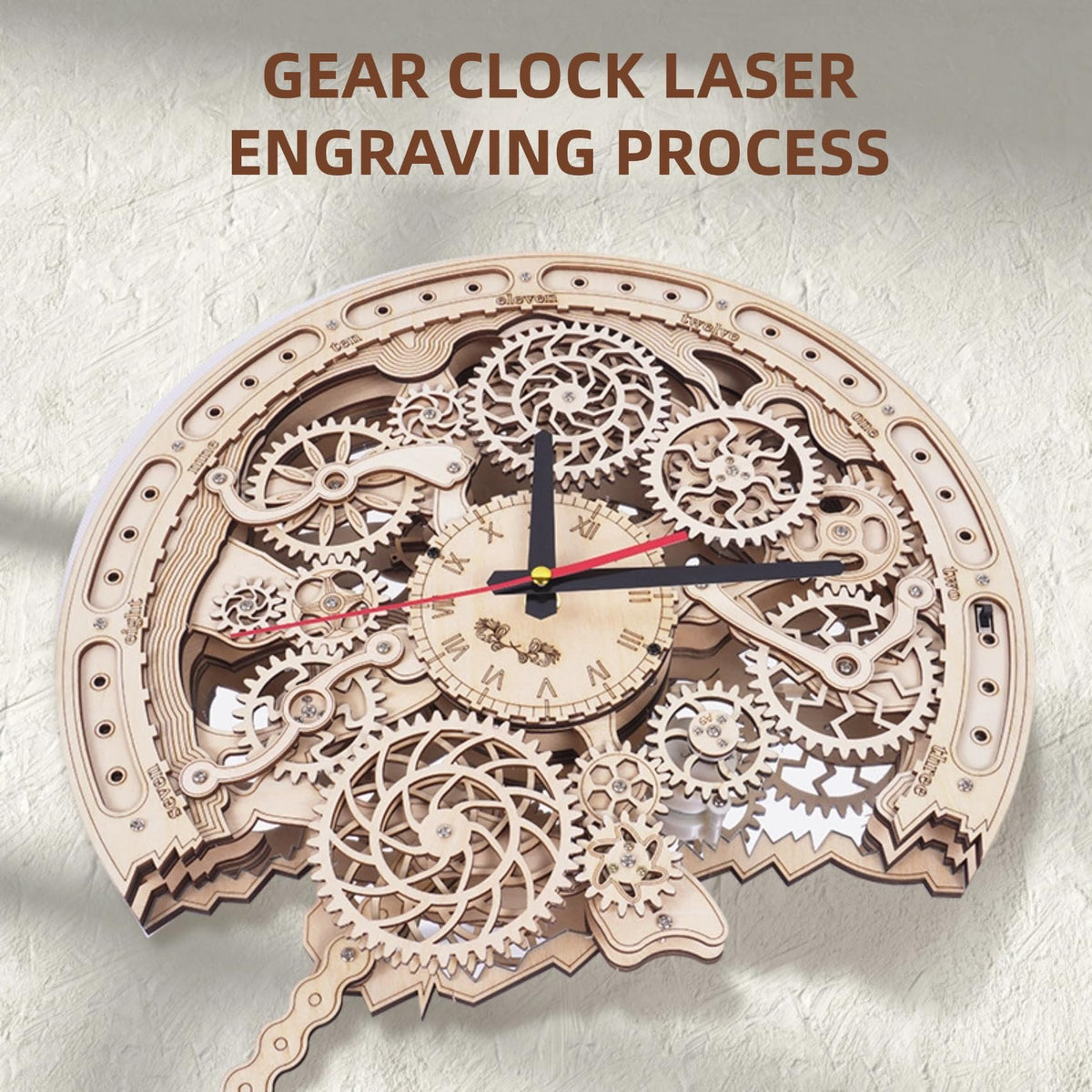 Wooden Puzzle Clock M210853