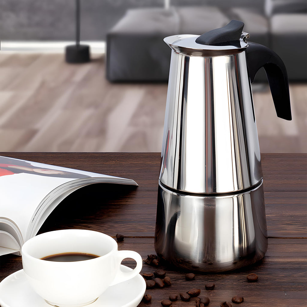 Stainless Steel Stovetop Espresso Maker 300ml 6 cup L70312