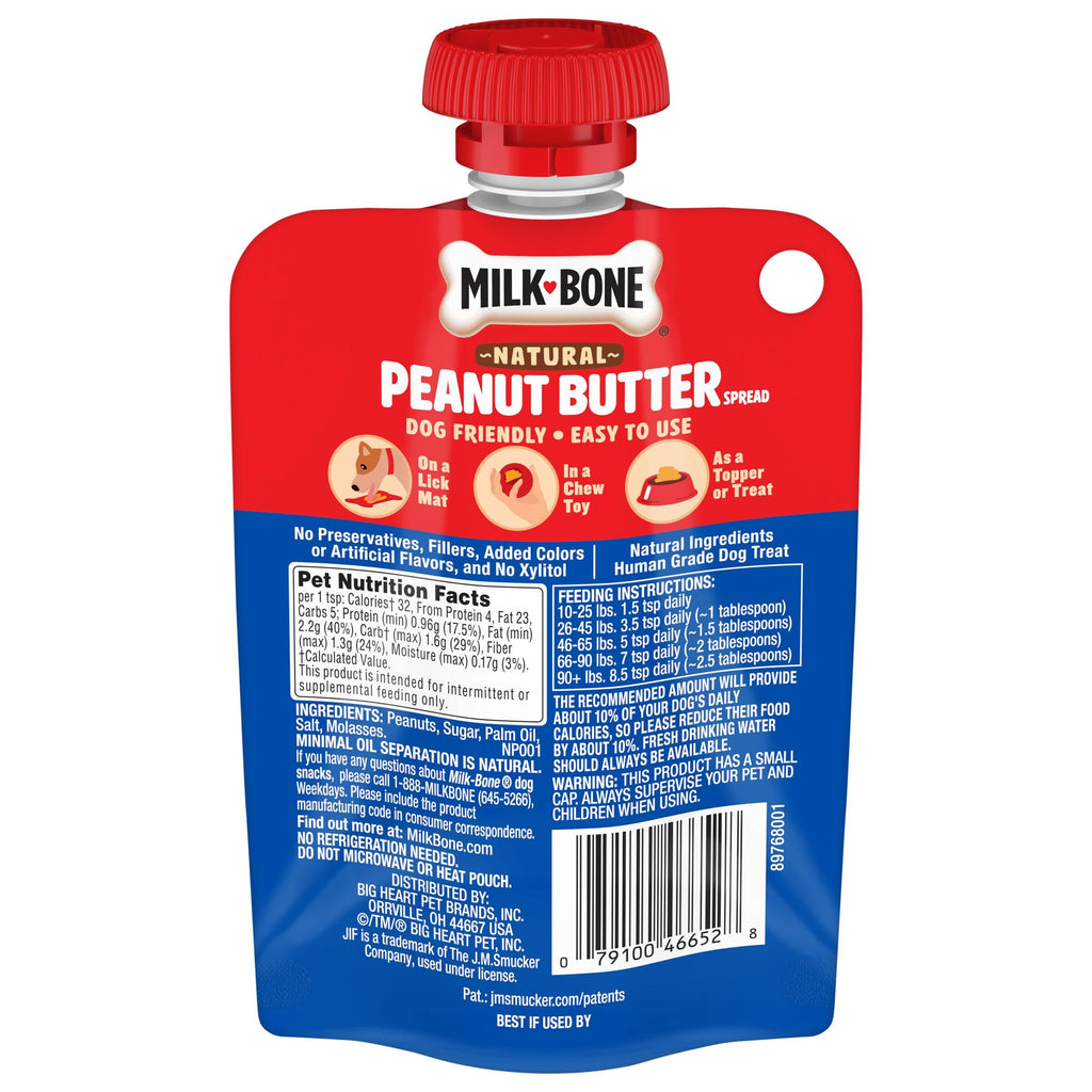 Natural Peanut Butter Spread 5 Oz Pouch C7470