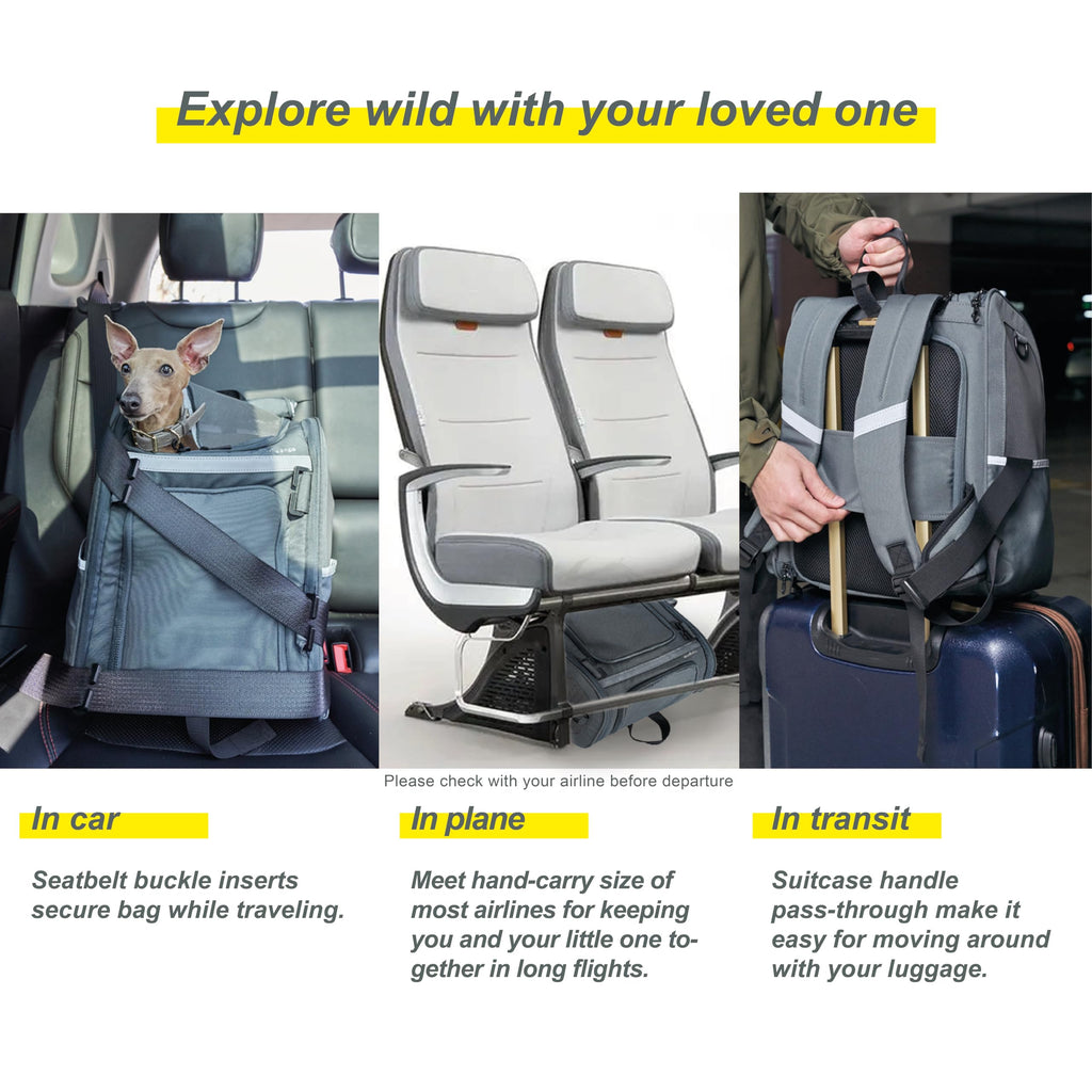 Expandable Foldable Pet Carrier Backpack X327