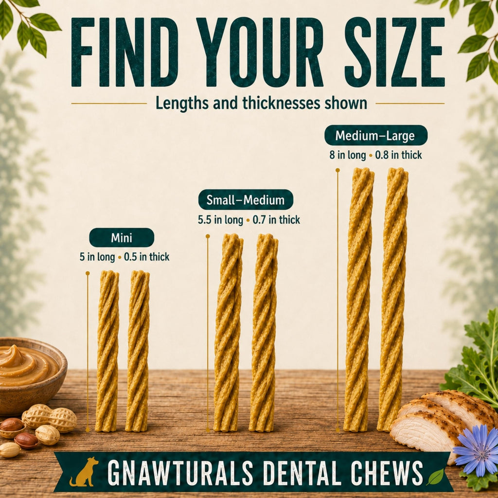 Twisted Sticks Dental Chews for Dogs (5 Sticks, Pumpkin) N48855