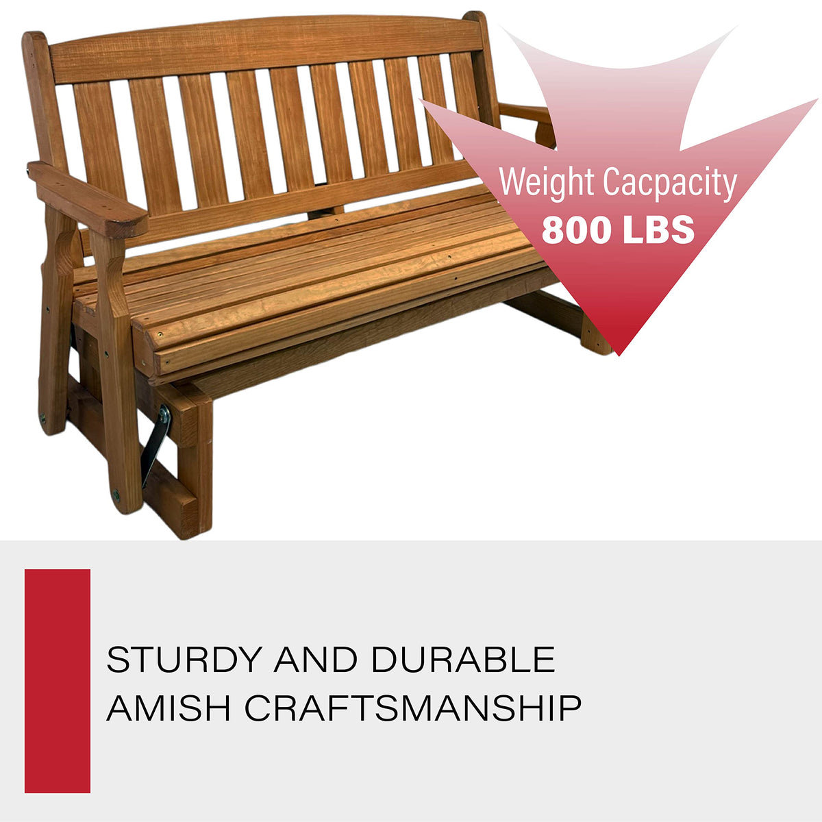 Heavy Duty Pressure Treated Porch Glider S4988