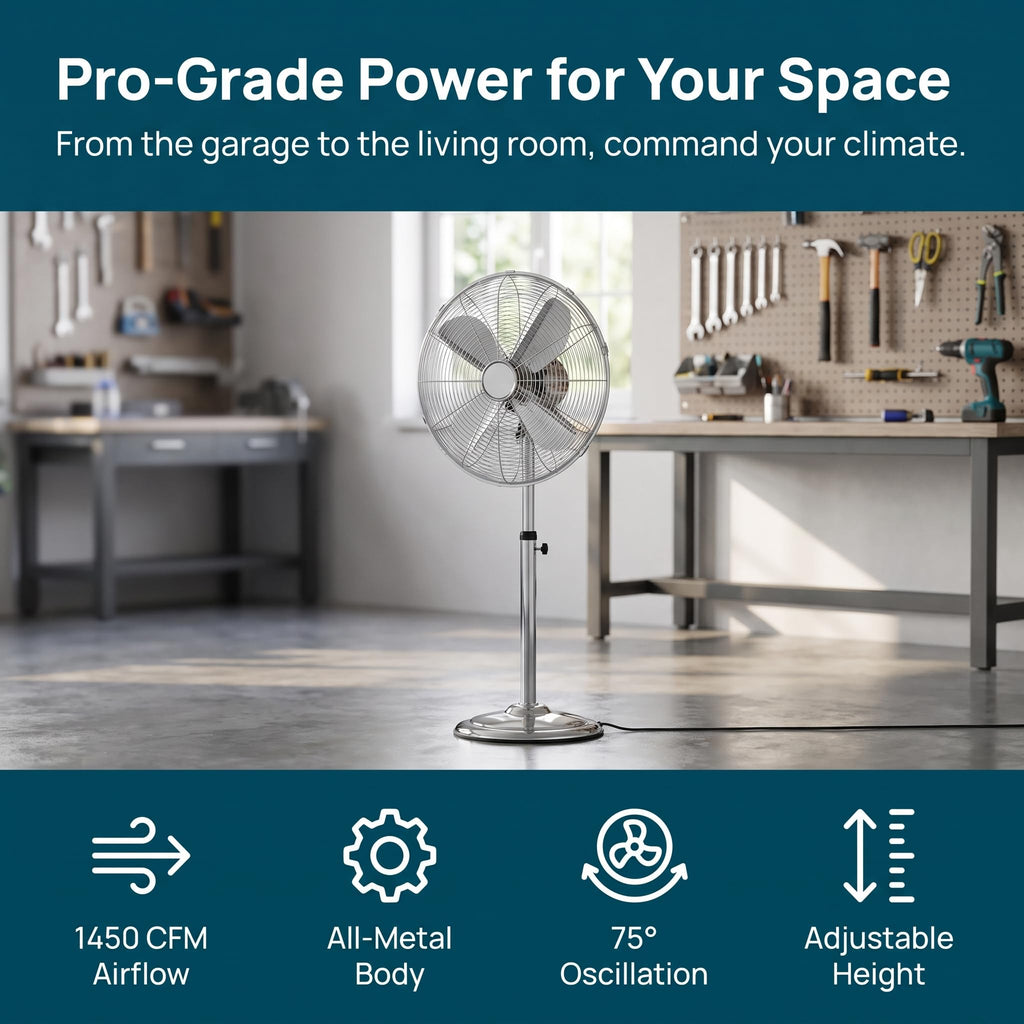 16 Inch Oscillating Pedestal Fan R737