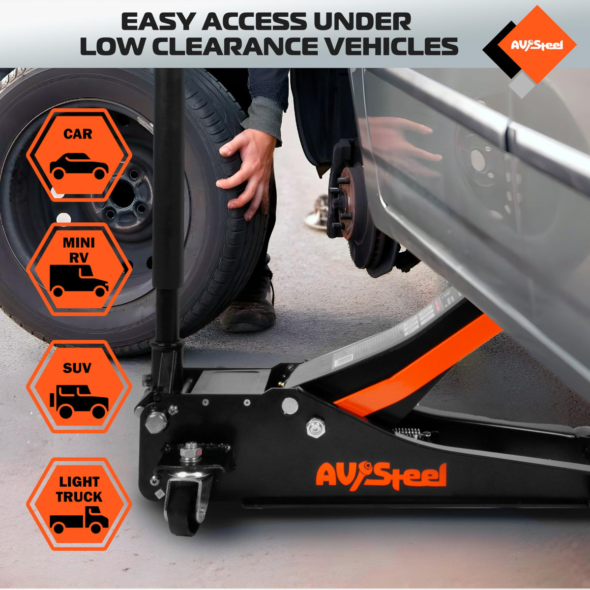 3 Ton Low Profile Hydraulic Floor Jack I554