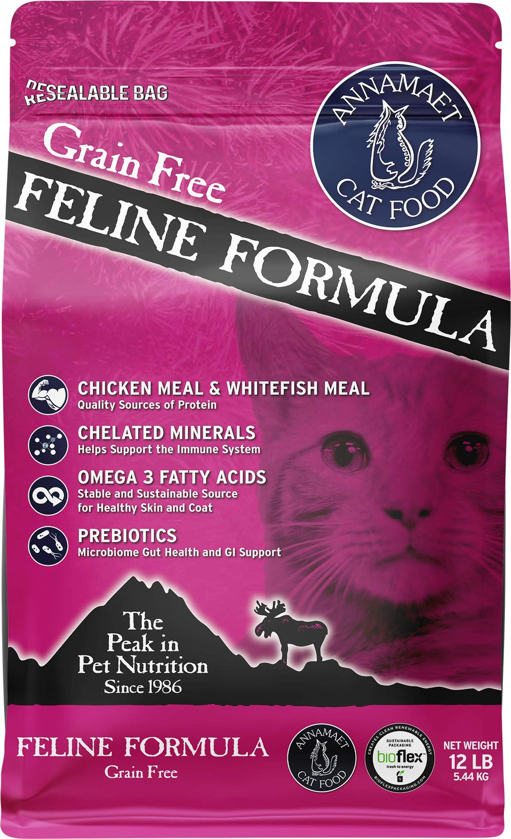 Grain-Free Chicken & Fish Dry Cat Food 12-lb Bag X81836