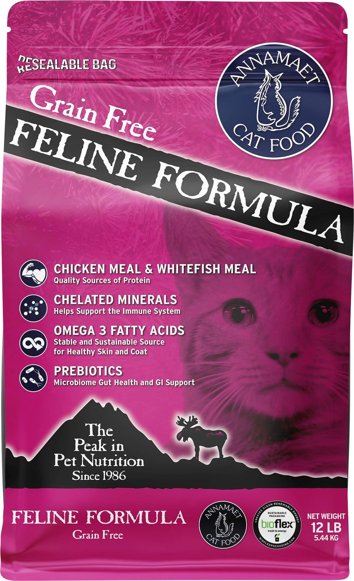 Grain-Free Chicken & Fish Dry Cat Food 12-lb Bag X81836