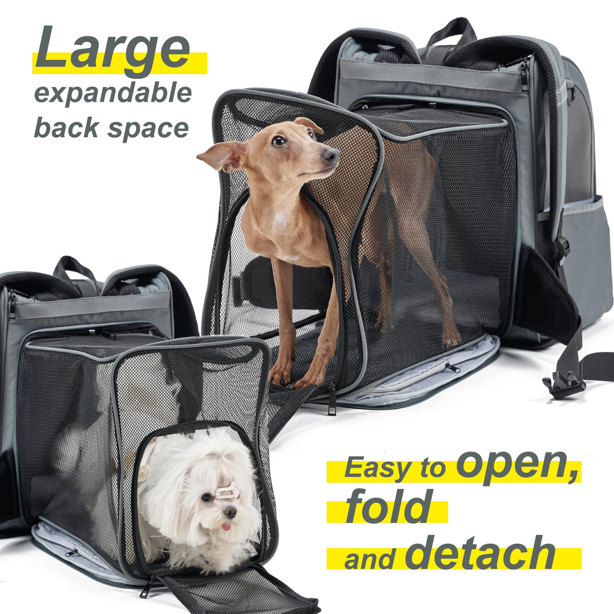 Expandable Foldable Pet Carrier Backpack X327