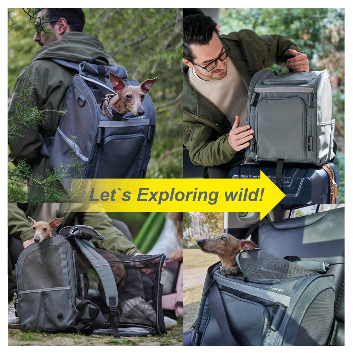 Expandable Foldable Pet Carrier Backpack X327