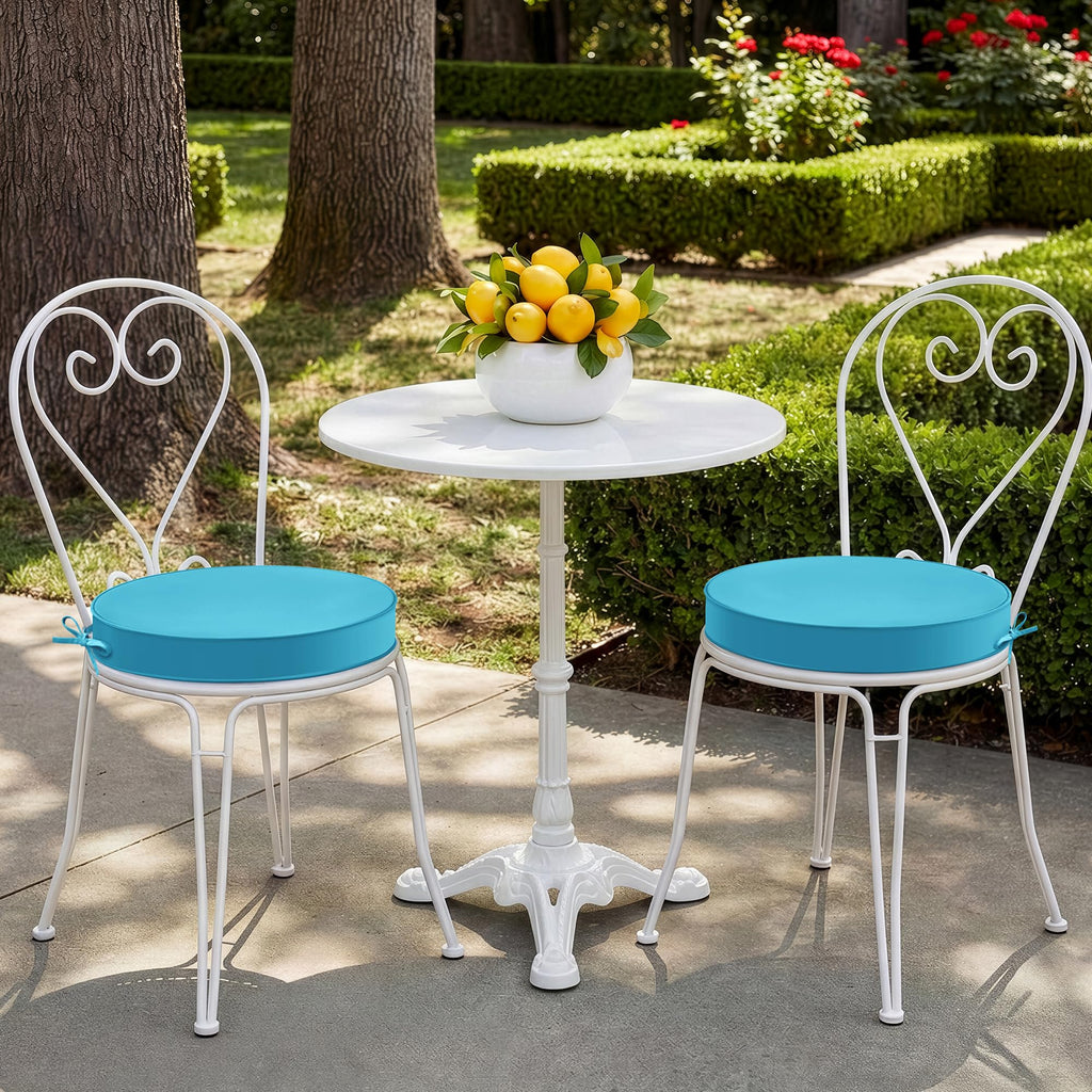 15" Round Waterproof Fade Resistant Chair Cushions Set of 2 M1170