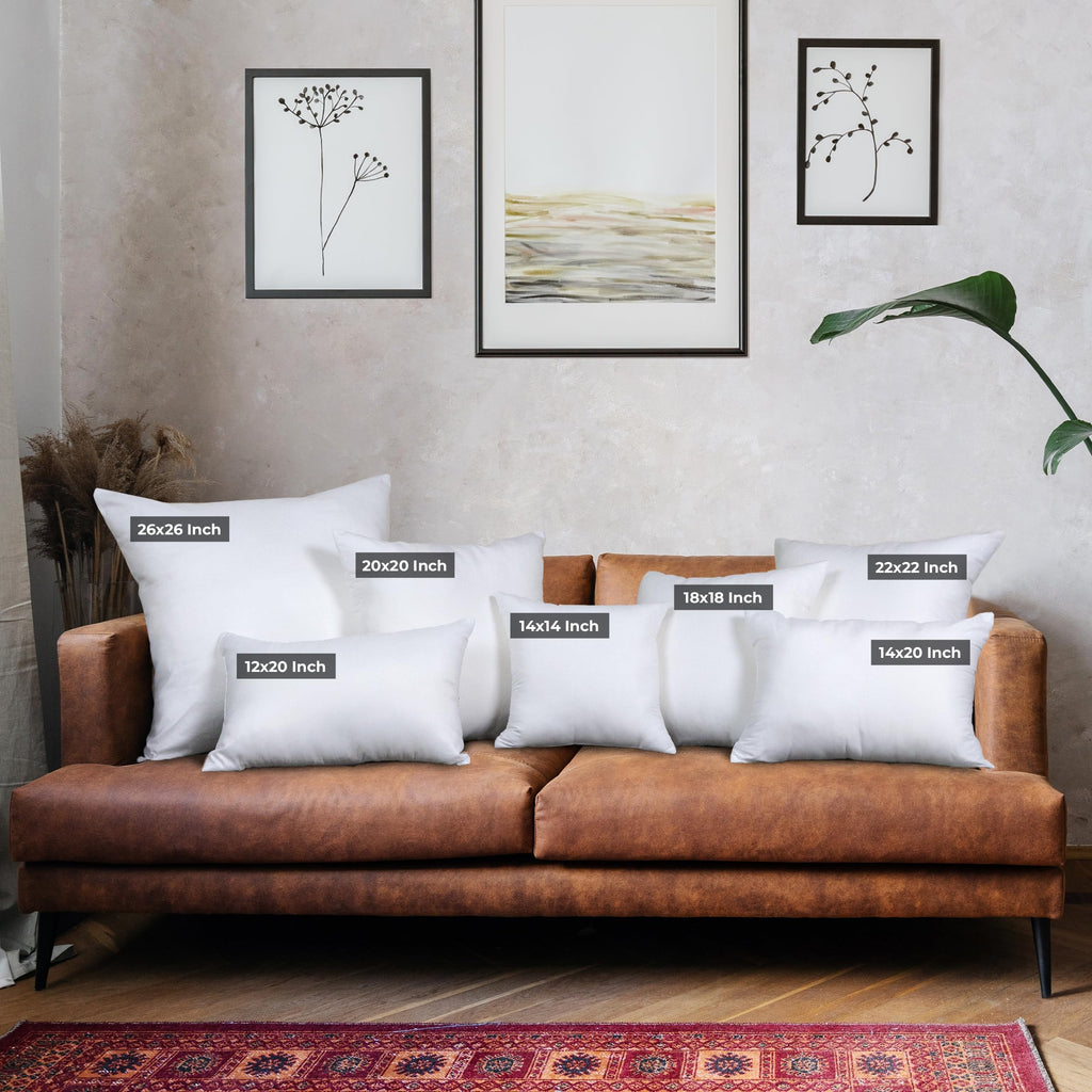 18x18 Decorative Pillow Inserts Set of 4 X9692