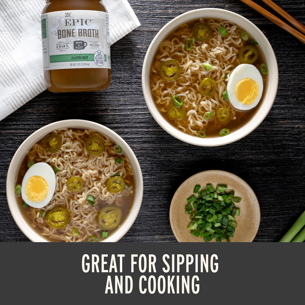 Beef Jalapeno Sea Salt Bone Broth 14 fl oz Pack of 6 M175