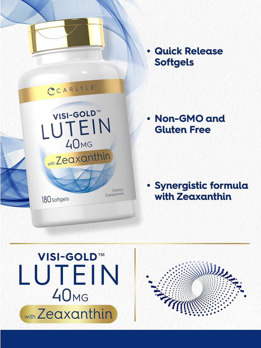 Lutein and Zeaxanthin 40mg 180 Softgels O28756