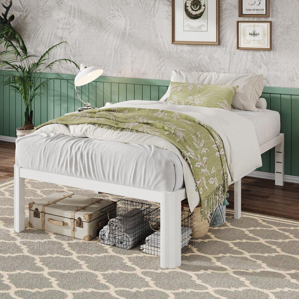 14" Twin Heavy Duty Metal Platform Bed Frame U6670